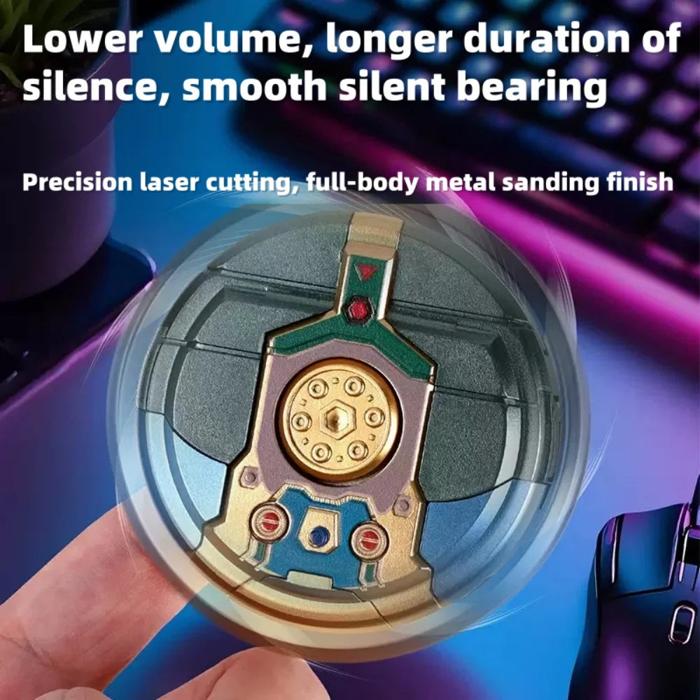 360 Rotating Robot Toy - Ball Deformation Fingertip Gyro Sensory Fidget Toy for Kids & Adults