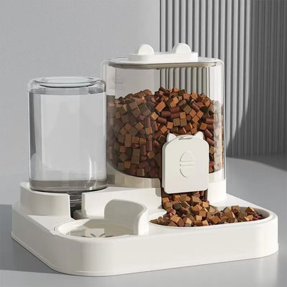 Automatic Pet Feeder with Water Fountain – Large Capacity Dog & Cat Food Bowl
