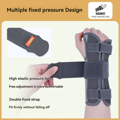 AOLIKES Wrist Brace Splint – Night Support for Carpal Tunnel & Pain Relief