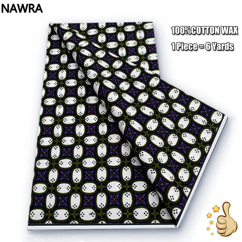 100% Cotton African Wax Print Fabric - High Quality Original Real Wax Ankara Batik Pagne Nigeria Style Sewing Fabric