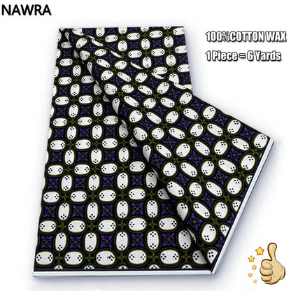 100% Cotton African Wax Print Fabric - High Quality Original Real Wax Ankara Batik Pagne Nigeria Style Sewing Fabric
