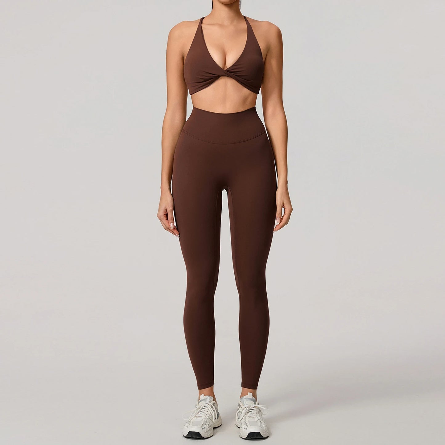 2Pcs Women's Yoga Sports Set - Quick Dry Long Sleeve Workout Tracksuit for Gym & Running
