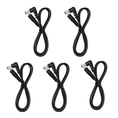 5pcs DC Power Cable 5.5x2.1mm - Guitar Effect Pedal Connector Cord 24AWG Patch Cable for Pedal Power Supply