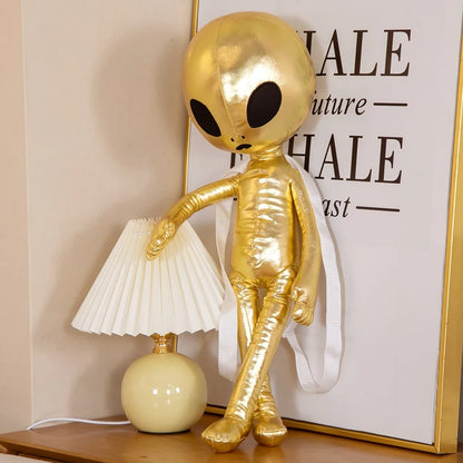 60cm Fashion Alien Plush Backpack – Soft PU ET Stuffed Doll Toy, Creative Gift for Kids & Children