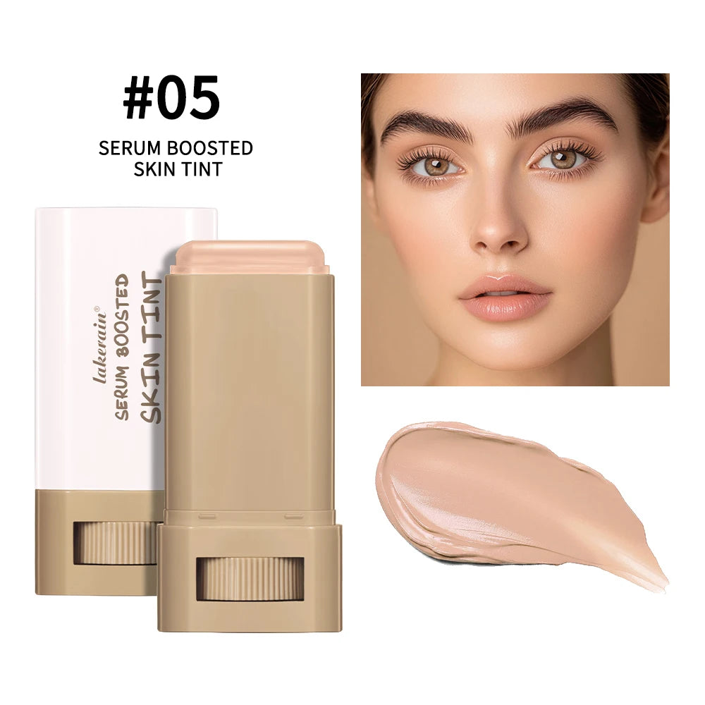 Stick Foundation Balm – Serum-Infused Skin Tint, High-Coverage & Smoothing, Travel-Friendly Bronzer