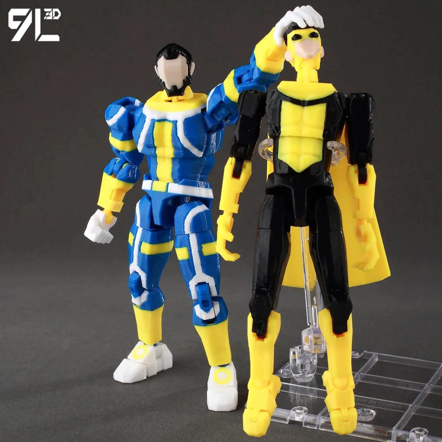 9L3D Lucky 13 Invincible Boy Action Figure – 3D Printed Multi-Jointed Poseable Anime Collectible Model Toy Gift