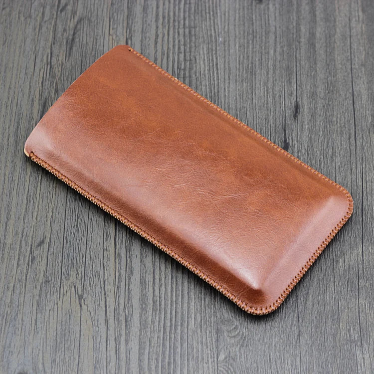 iPhone 12–18 Series Pro Max Plus Air Leather Phone Case - Anti-Fall Protective Pouch Sleeve for Business Use