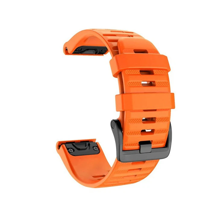 Silicone Quick-Release Watch Bands for Garmin Fenix 3/5/6/7 – 20/22/26mm EasyFit Wrist Strap