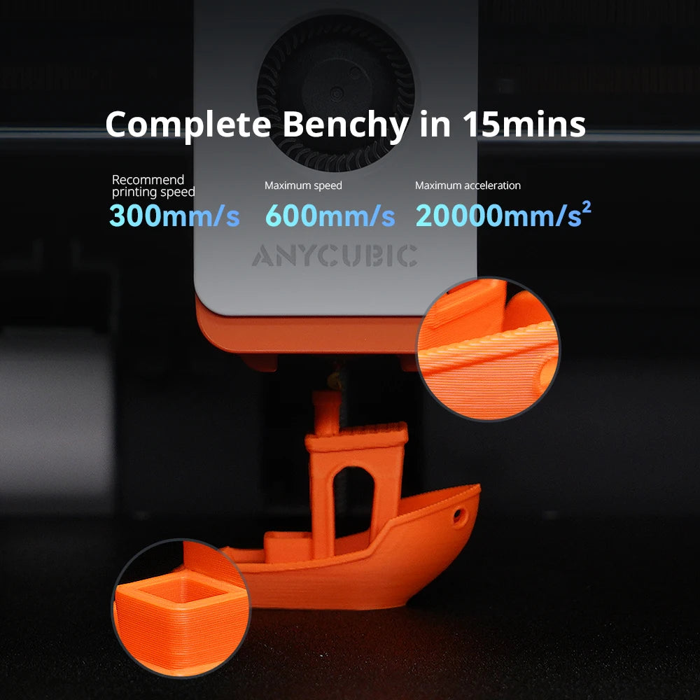 Anycubic Kobra S1 Combo Multi-Color 3D Printer – High Precision Core XY, Ultra-Quiet, Max Speed 600mm/s, Stable Structure