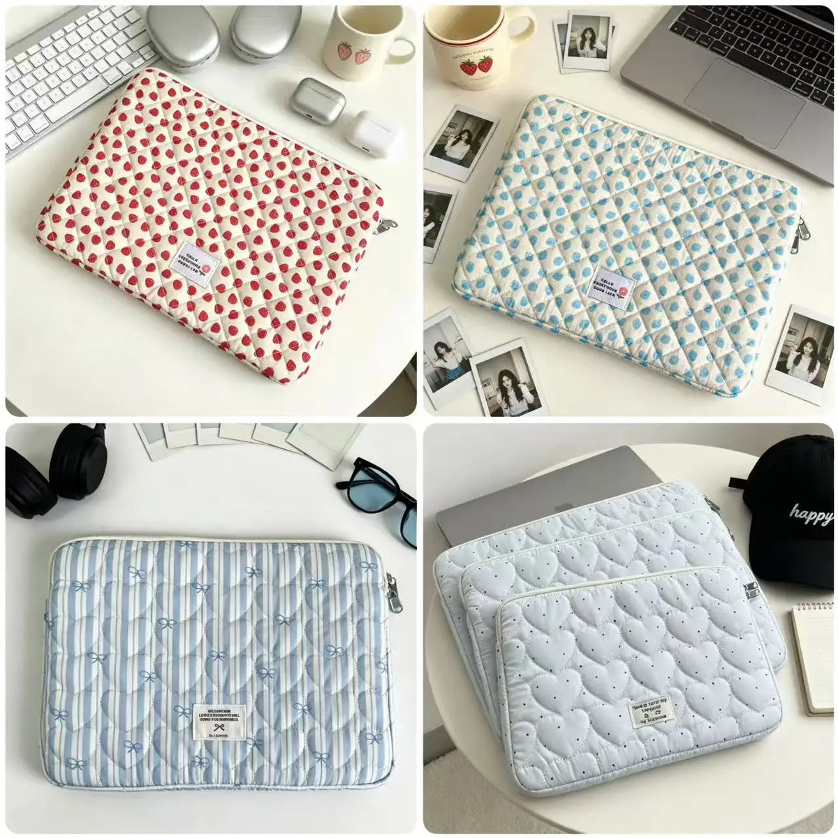 Puffy Laptop Sleeve Case - Soft Protective Notebook & Tablet Pouch for 11–16 Inch MacBook, Lenovo, Dell & Xiaomi Devices