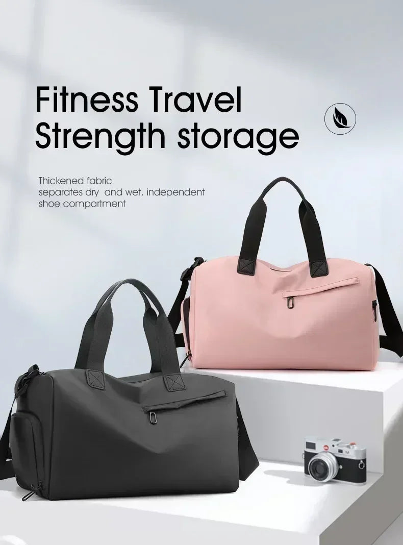 Zipper Large Capacity Oxford Travel Bag – Waterproof Fitness & Sports Luggage with Thickened Fabric