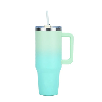 30/40oz Stainless Steel Insulated Tumbler – Large Thermos Bottle with Handle for Gym, Sports & Travel