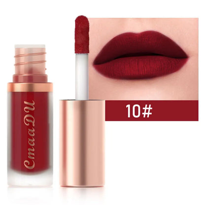 Waterproof Matte Velvet Lip Glaze – Moisturizing, Long-Lasting, Non-Stick Lip Gloss Lipstick Makeup