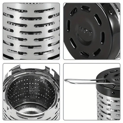 Stainless Steel Camping Heating Stove - Outdoor Infrared Heater & Portable Baking Stove