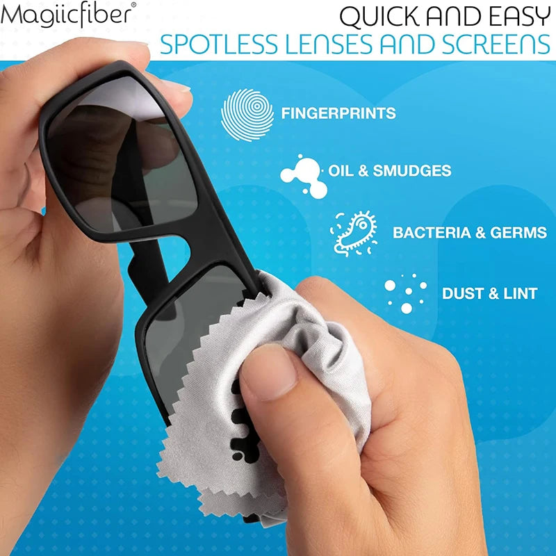 MagiicFiber Microfiber Cleaning Cloths (2-Pack) – Premium for Phones, Glasses, Lenses & Screens
