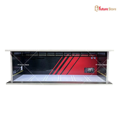 1:64 Scale Garage Scene Model with Lights – Assembled Parking Lot Diorama for Miniature Car Display