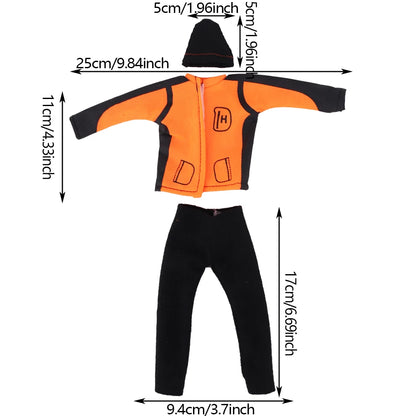 30cm Ken Doll Clothes – Pop Suit Top & Pants Outfit for Boys, Holiday Gift Doll Accessories