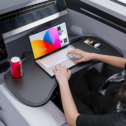 Foldable Portable Car Laptop Desk – Universal Multifunctional Folding Table Stand for Vehicle Organization