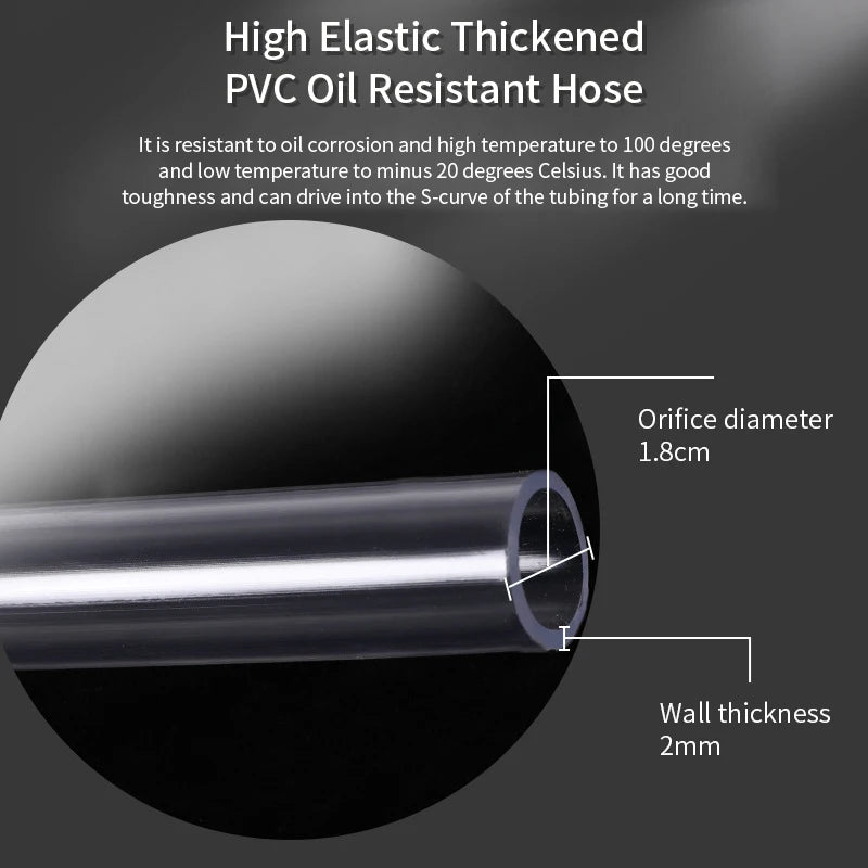 Universal Car Portable Manual Fuel Pump: Hand Primer for Gasoline, Gas, and Oil Transfer - New Update, Large Flow Self-Priming