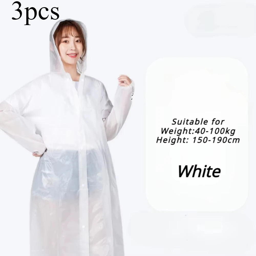 Waterproof Adult Raincoat – Lightweight, Portable, Reusable Poncho for Travel, Outdoor & Fashion Rainwear