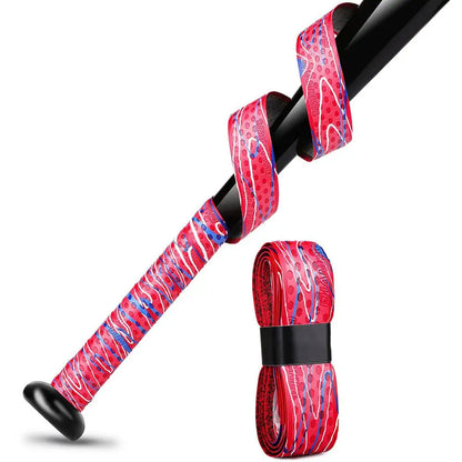 PU Baseball Bat Grip Tape – Multicolor Shock Absorption, Anti-Slip for Baseball, Softball, Cricket, and Hockey Bats