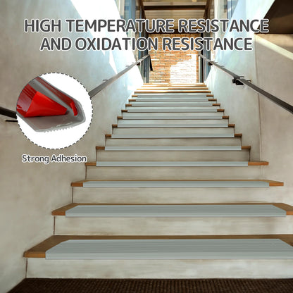 Soft PVC Stair Edge Protector – Non-Slip L-Shape Self-Adhesive Step Trim, 2m Stair Nose Edging Strip
