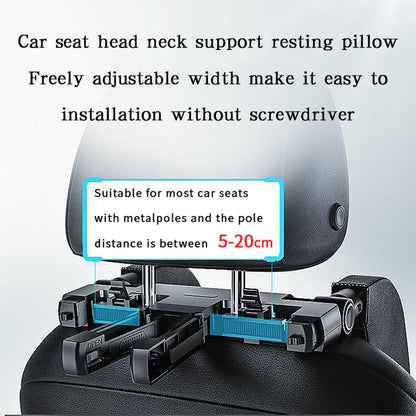 Fifth-Generation Upgraded Multi-Functional Side Pillow - Built-In Storage Hook and Aromatherapy Box for Car Travel