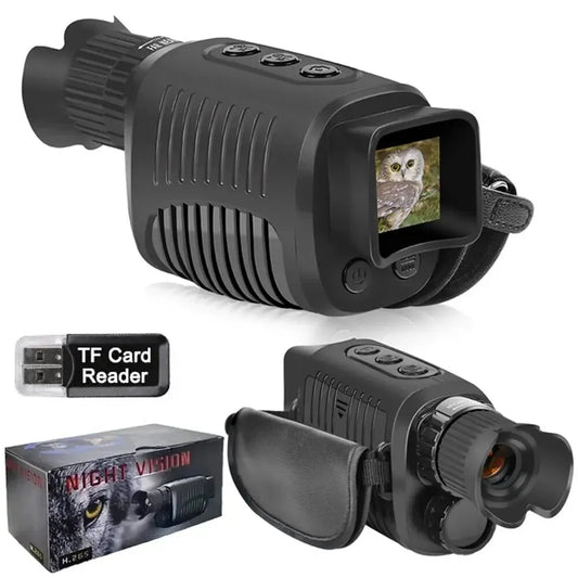 1080P HD Monocular Night Vision Scope – 5X Zoom Infrared Hunting Telescope, 300m Range in Full Darkness