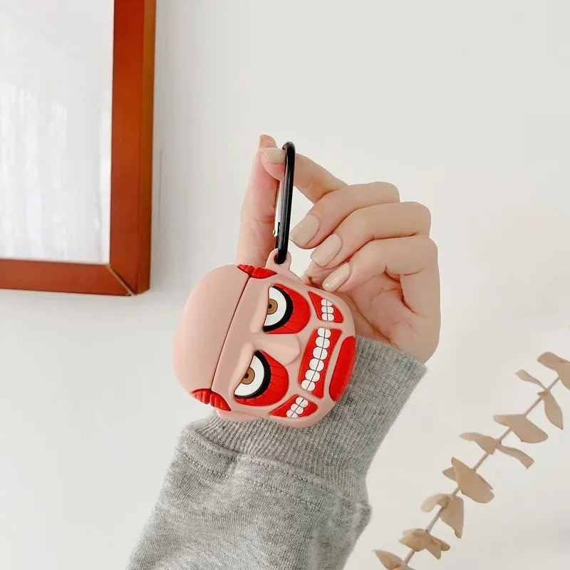 Attack on Titan AirPods Case - Anime Silicone Protective Cover for Apple AirPods