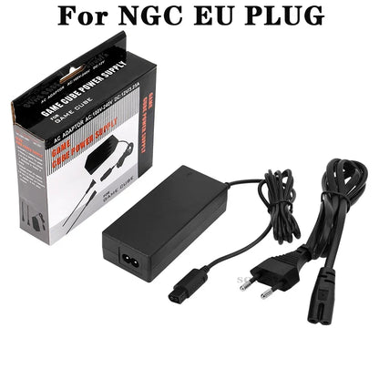 AC Adapter for Nintendo GameCube – US/EU/AU/UK Plug 100-240V Power Supply Charger for NGC Accessories