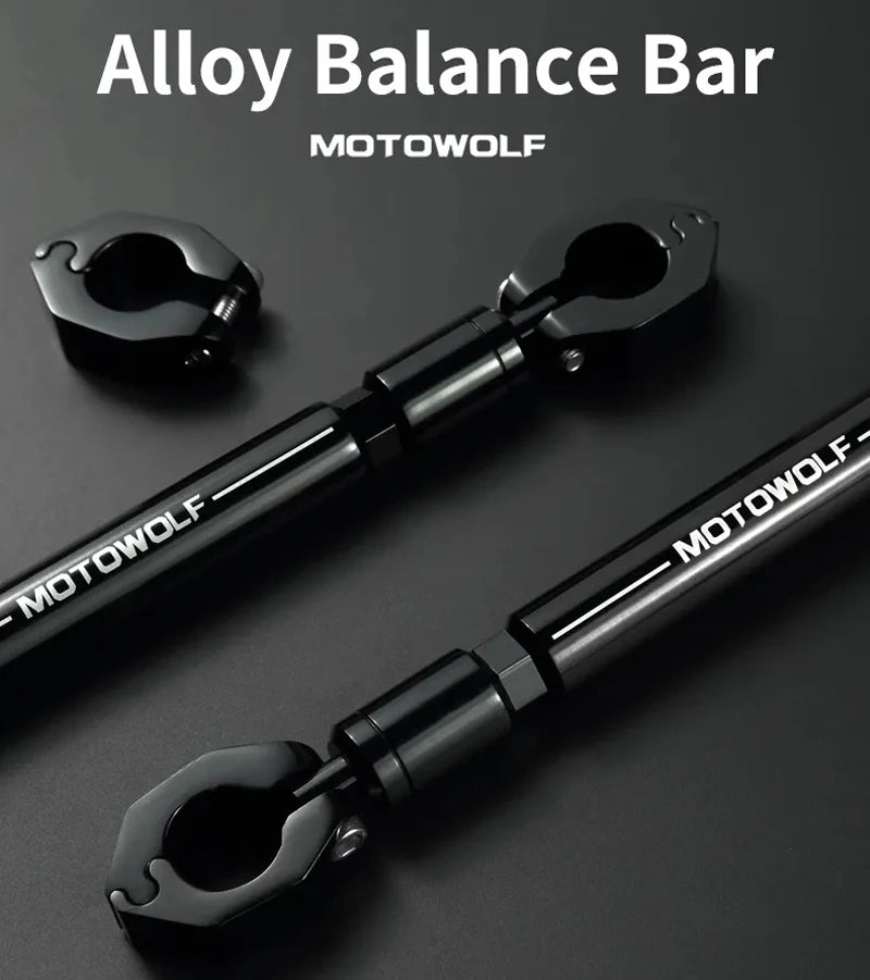 22mm CNC Aluminum Motorcycle & Scooter Crossbar – Reinforced Mount Bracket for Phone, GPS, Spotlight & Headlights