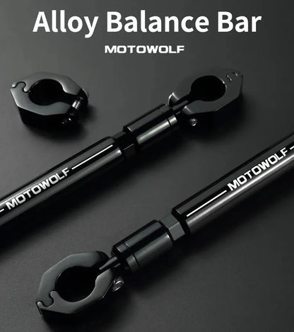 22mm CNC Aluminum Motorcycle & Scooter Crossbar – Reinforced Mount Bracket for Phone, GPS, Spotlight & Headlights
