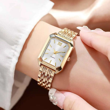 Luxury Women's Rectangle Quartz Watch - Elegant Analog Fashion Wristwatch Gift
