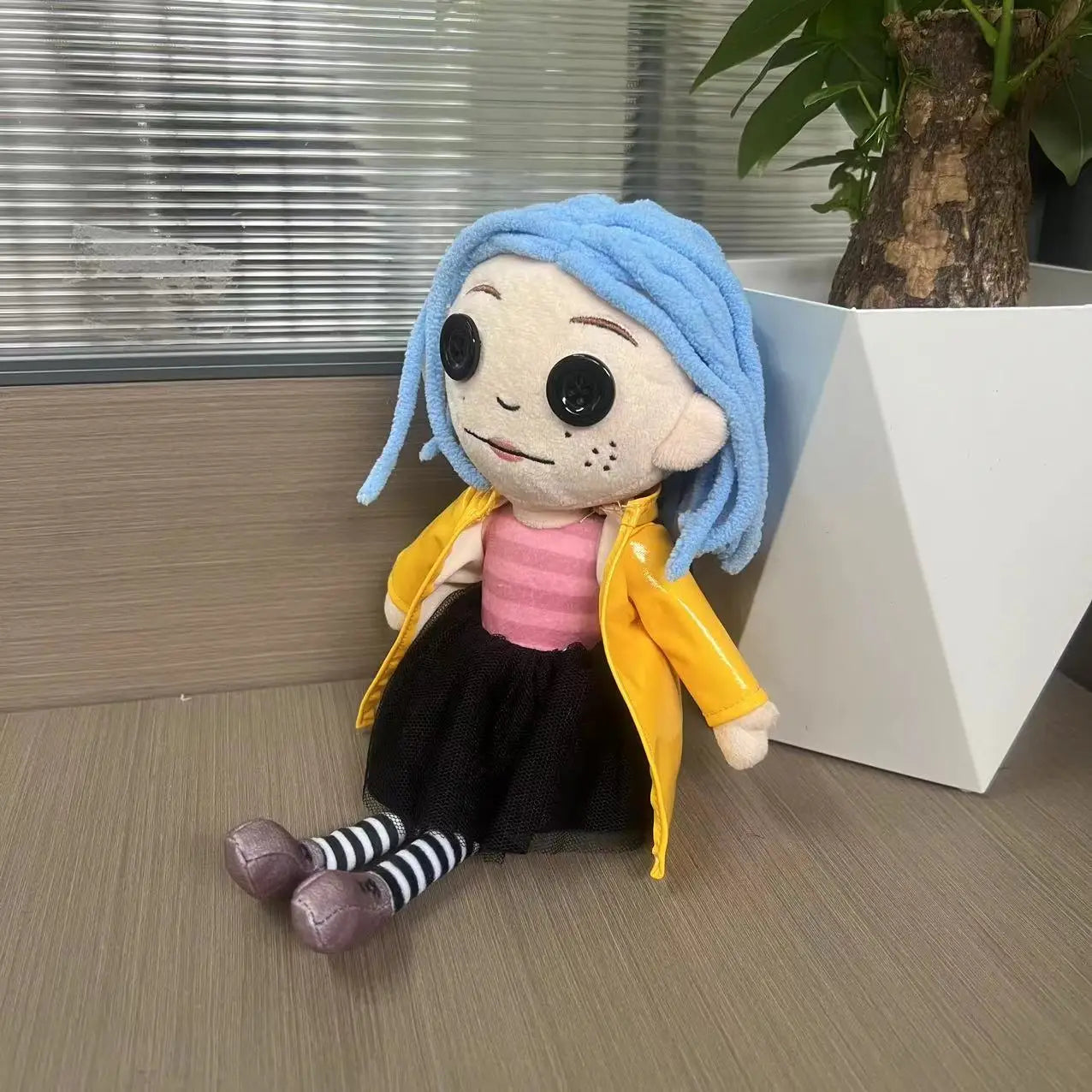 28cm Coraline Plush Toy – Kawaii Cartoon Figure, Soft Pillow Doll for Kids, Collectible & Birthday Gift