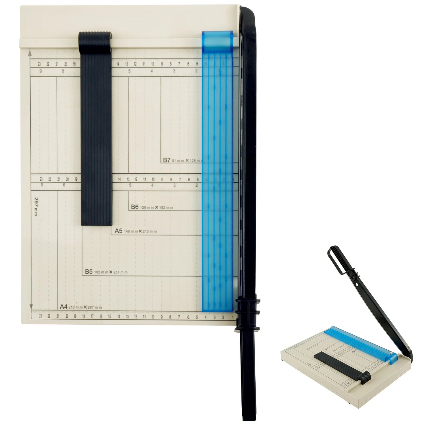 Guillotine Paper Cutter — Accurate DIY Paper Slicer with Safety Guard & Blade Lock, 12-Sheet Capacity