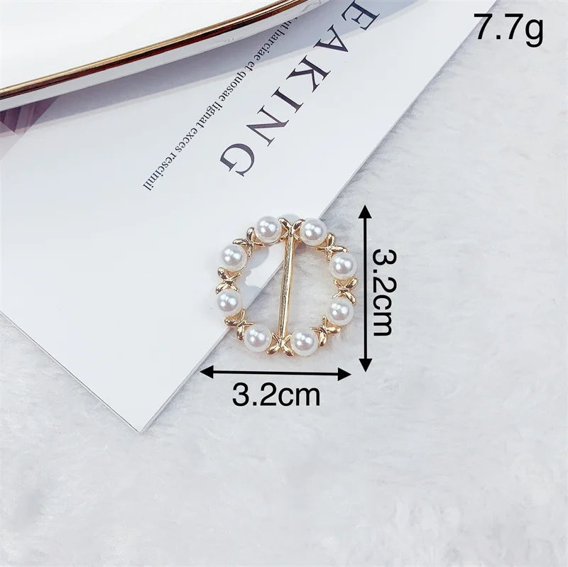 Creative Knot Buckles – Geometric T-Shirt & Scarf Waist Tightening Buttons, Clothing Accessories