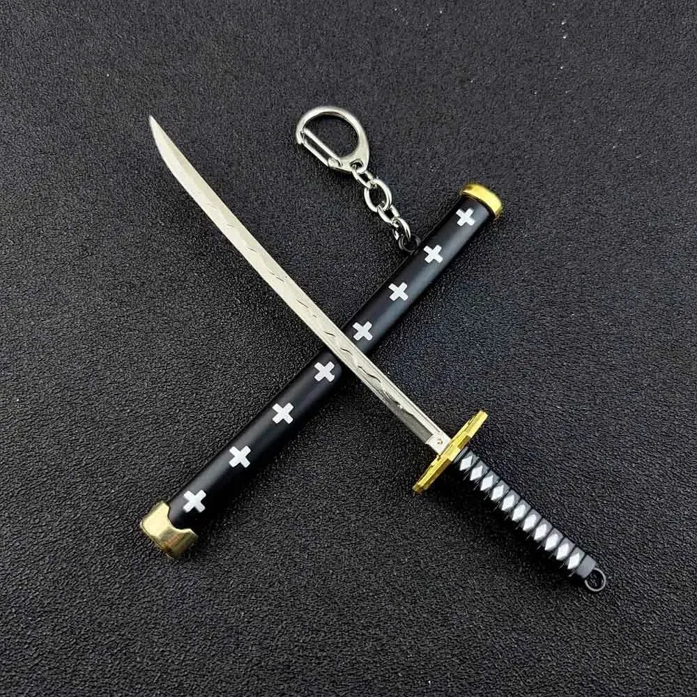 Mini Roronoa Zoro Samurai Sword Keychain – Anime Katana Toy for Men, Cosplay & Gifts