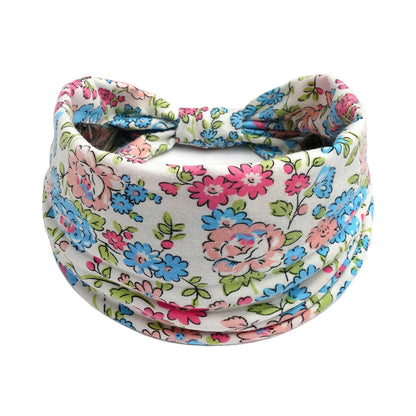 Bohemian Wide Cotton Stretch Headband for Women – Turban Headwrap, Bandage Hairband, Bandana Hair Accessories