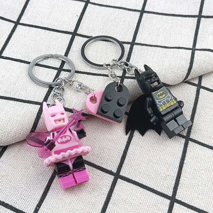 3D Bat Couple Keychain - Handmade Fairy Figure Pendant for Phone, Backpack & Gift Accessories