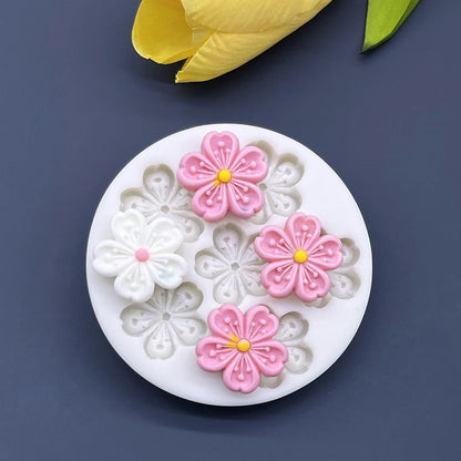 Flower Daisy Silicone Mold — Sugarcraft, Fondant & Cupcake Baking Tool for Cake Decoration