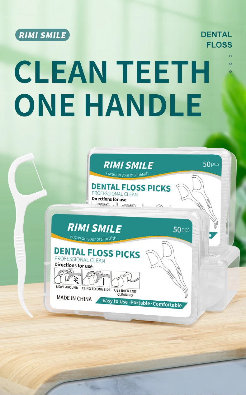 50/150/300/600/1000 PCS Dental Floss Sticks - Oral Care Tools for Effective Cleaning