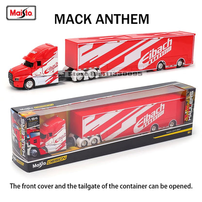 Maisto 1:64 Mack Anthem & LoneStar Trailer Model — Alloy Diecast Transport Simulation Car Collection