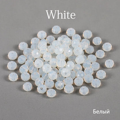 70–300pcs Czech Crystal Glass Beads Set (3–8mm) – Faceted Translucent Colorful Spacer Beads for DIY Jewelry, Bracelets & Craft Making
