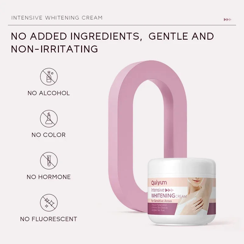 Whitening Cream for Dark Skin – Underarm, Armpit & Intimate Area Lightening Moisturizer, Korean Brightening Skincare for Women