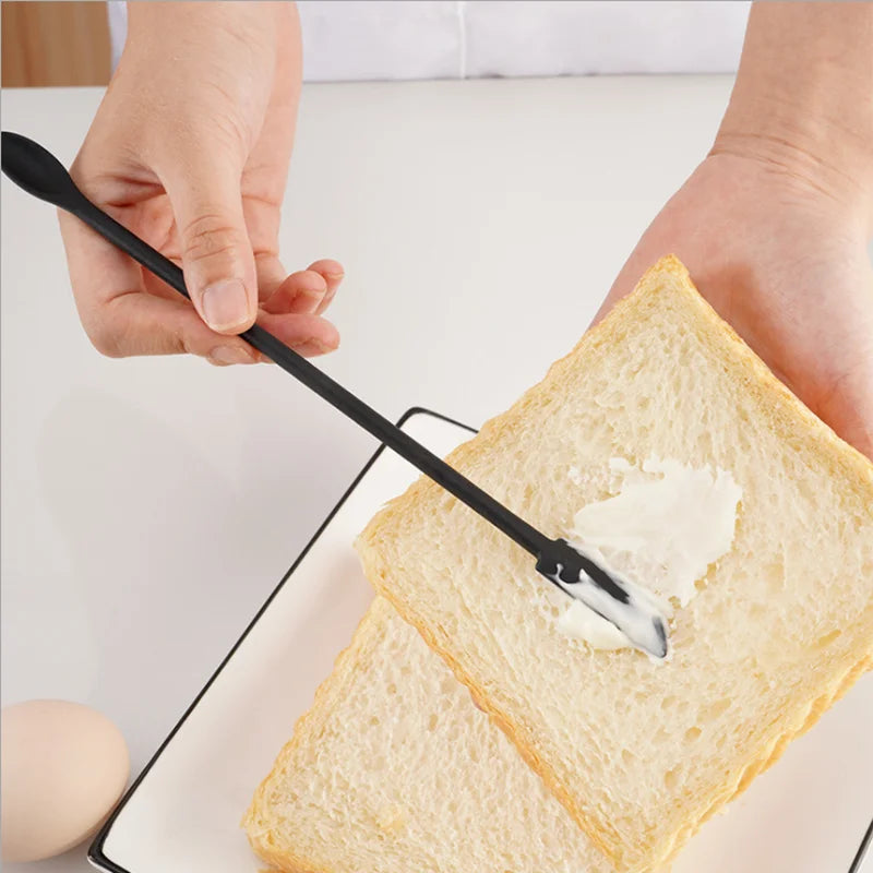 Silicone Mini Spatula Set - Lengthened Double-Head Scraper for Cosmetic Bottles, Jam & Cake Baking
