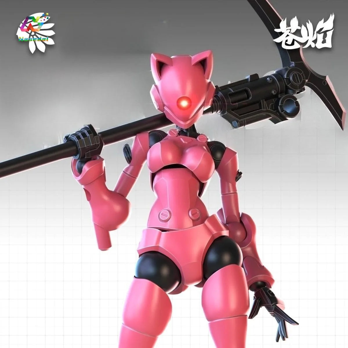 Swift Female Mutant Action Figure - 3.75 Inch Highly Articulated DIY Assembly Collectible