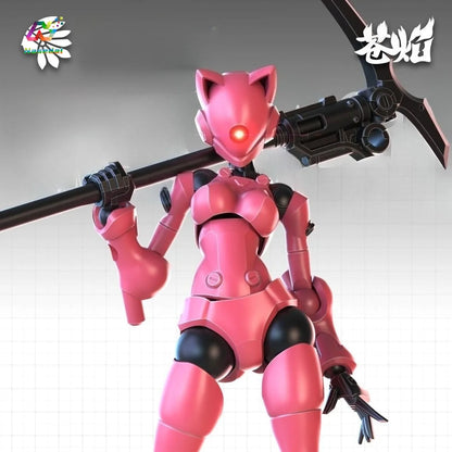 Swift Female Mutant Action Figure - 3.75 Inch Highly Articulated DIY Assembly Collectible