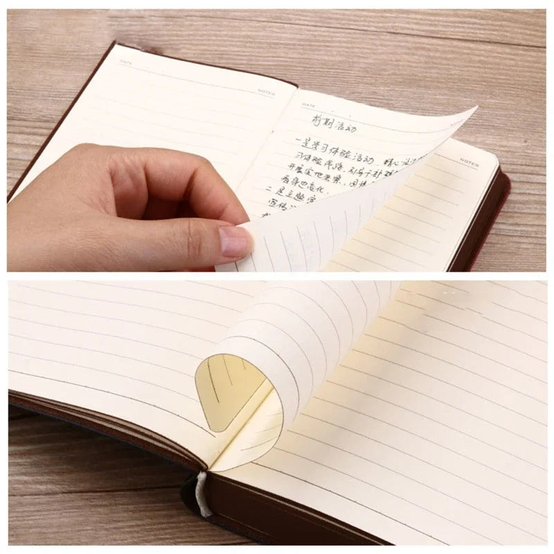 2025 New Portable Vintage Leather Notebook – Diary & Journal Stationery Gift, Easy to Use