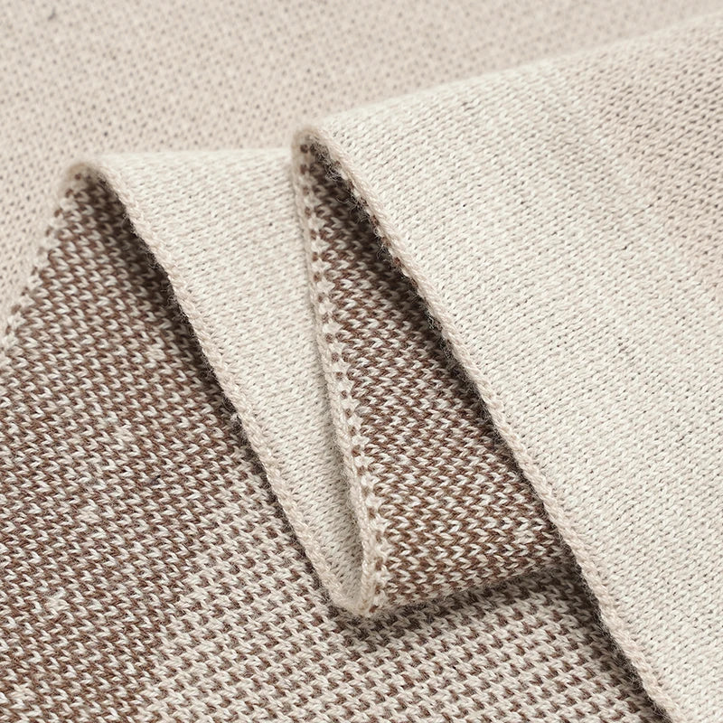 Baby Cotton Knitted Blanket 90x70cm – Newborn Swaddle Wrap for Boys & Girls, Stroller & Nursery Cuddle Quilt