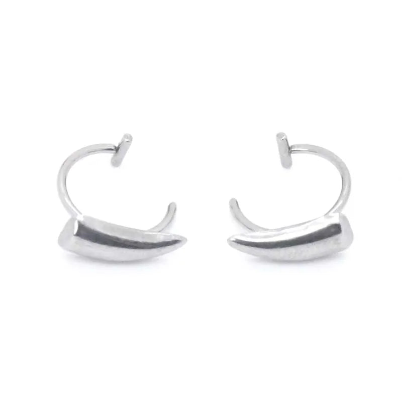 Stainless Steel Gothic Sharp Teeth Lip Clip | Punk Non-Piercing Halloween Jewelry for Women & Men